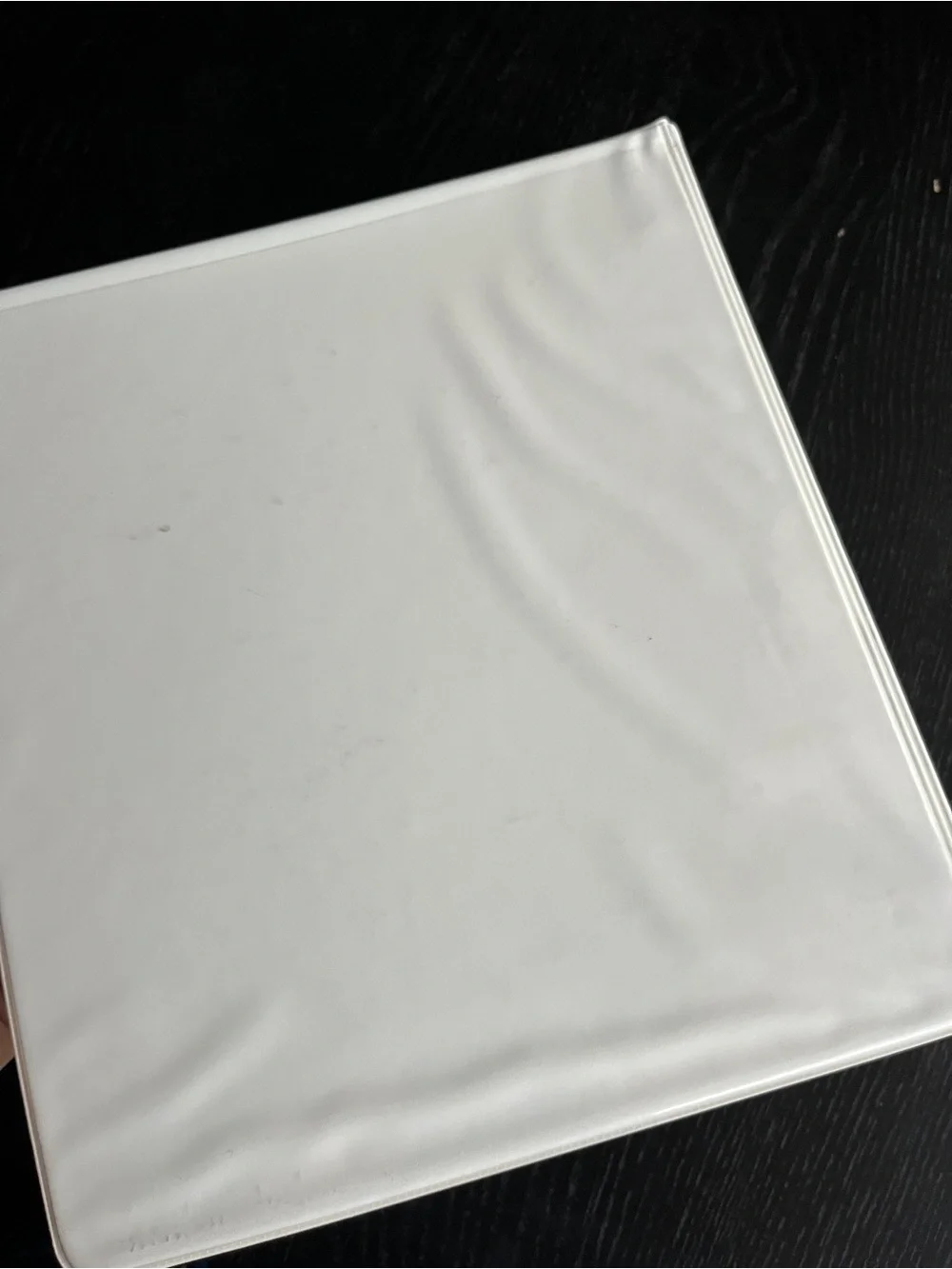 1-Inch White 3-Ring Binder View Clear Overlay Pocket